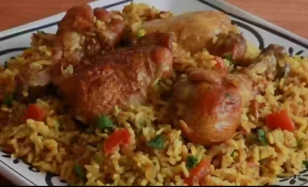 كبسة الدجاج بالزعفران
