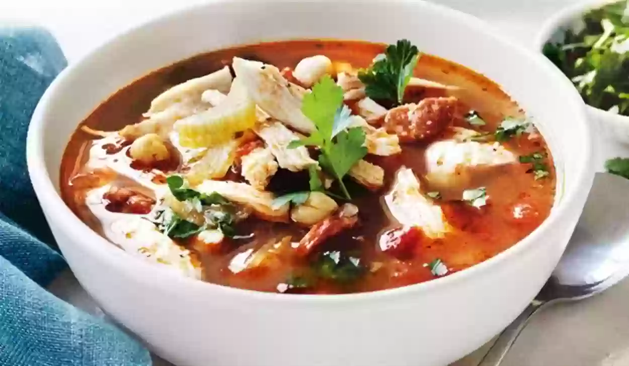 شوربة الدجاج المكسيكي