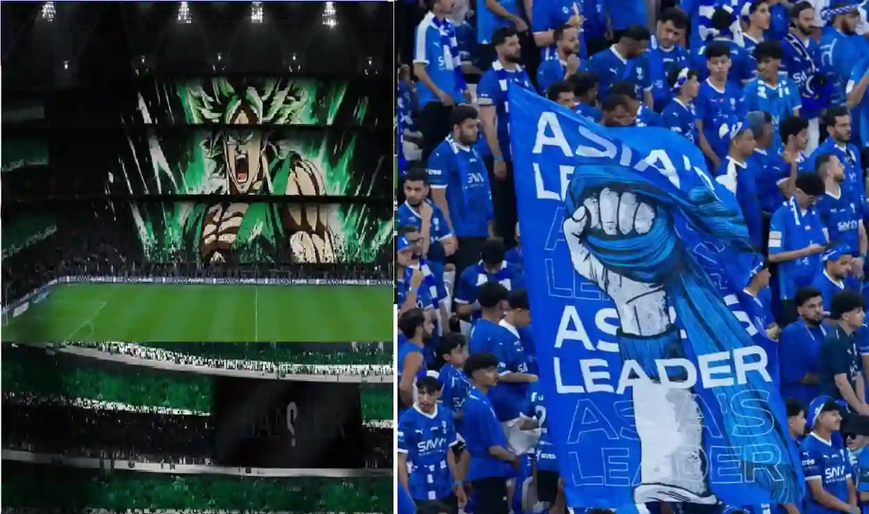 تيفو مهيب يزين مدرجات الكلاسيكو المرتقب